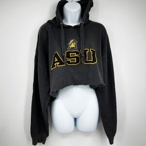 ASU Mountaineers Cropped Hoodie Size Medium Embroidered